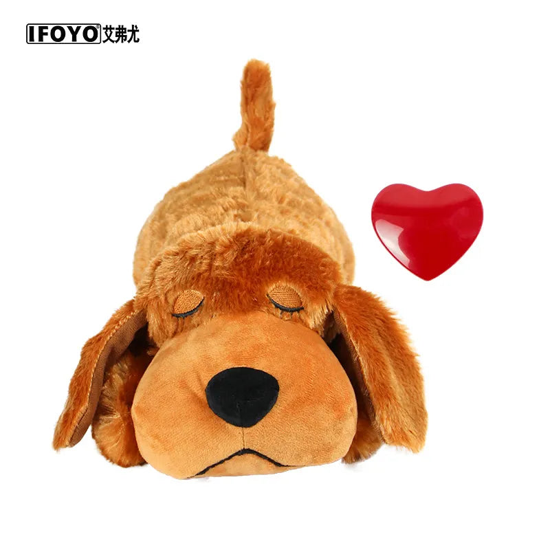 Juguete para mascotas, latido del corazón, cachorro, entrenamiento conductual, perro de peluche, mascota cómoda, acurrucarse, alivio de la ansiedad, ayuda para dormir, muñeca duradera