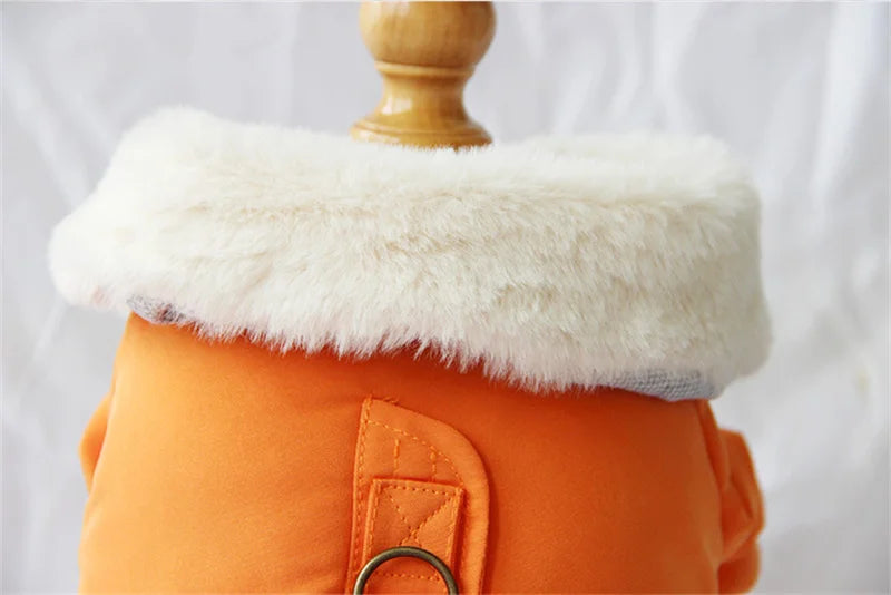 Winter Dog Clothes Luxury Coat for Small Dogs Fur Collar Soft Warm Thicken Puppy Puffer Overalls for Chihuahua Bichon Outfit Fashion Style