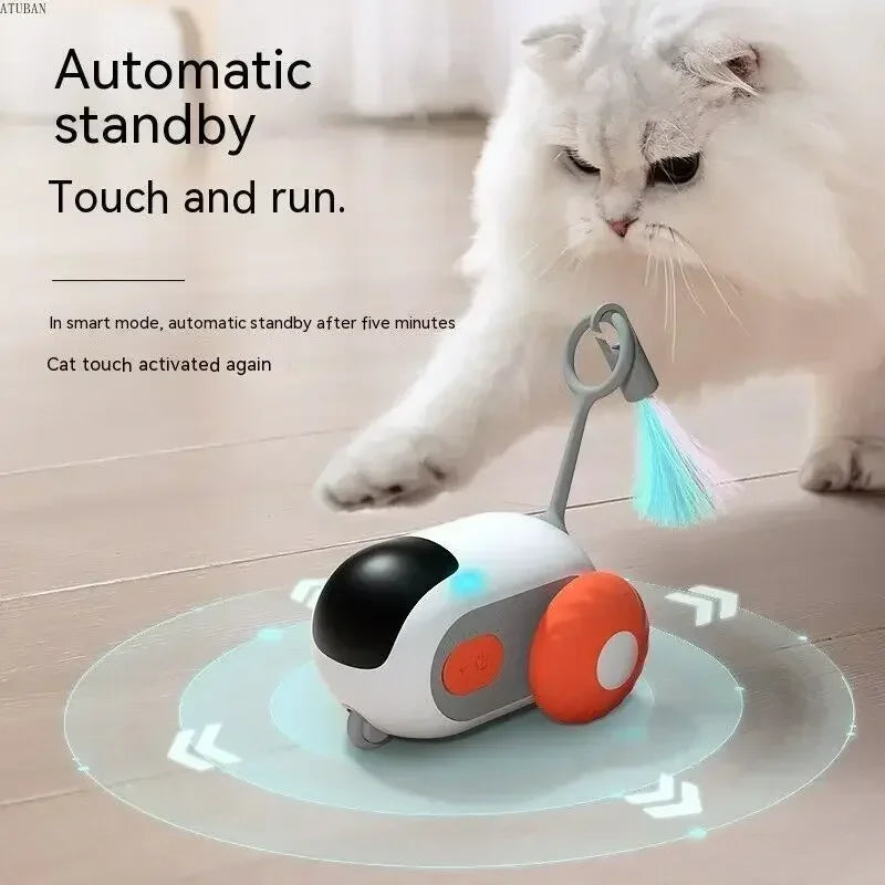 Jouet intelligent télécommandé pour chat, 2 Modes, jouet mobile automatique, voiture pour chats et chiens, jeu interactif, formation de chaton, fournitures pour animaux de compagnie