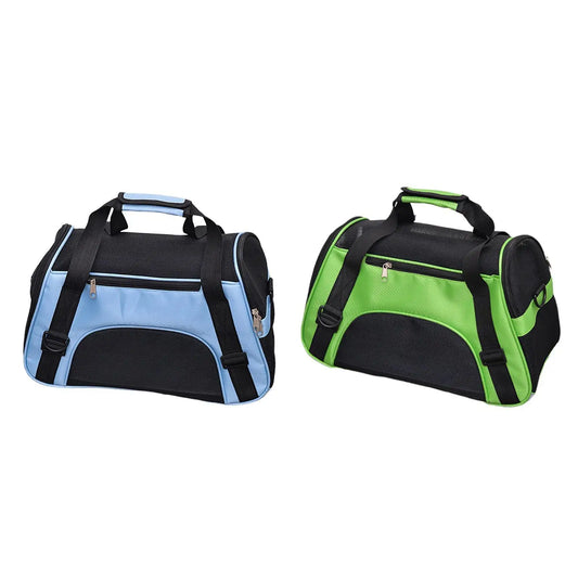 Bolsa de transporte para mascotas, bolsa plegable portátil y transpirable, bolsas de transporte para perros y gatos, bolso de viaje al aire libre para mascotas y gatos, cremalleras de seguridad