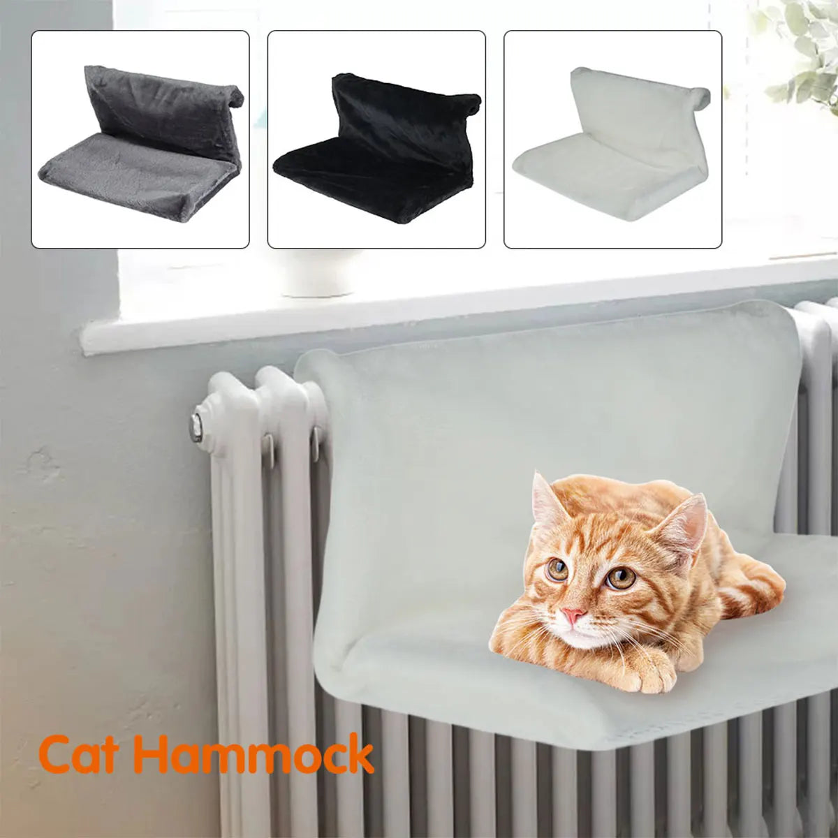 Pet Hanging Cat Bed Removable Cat Hammock Pet Beds for Radiator Cradle Hammock Durable Metal Frame Bed Cat Accessories Hot Sales