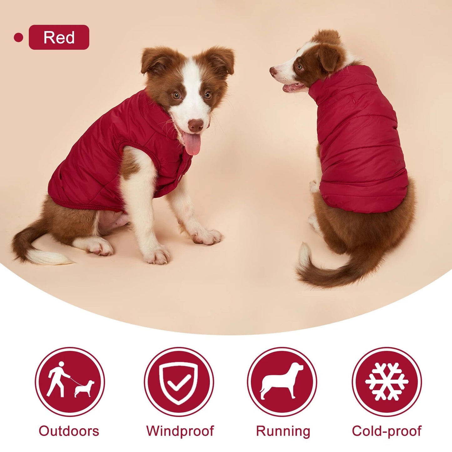 Manteau d'hiver pour animaux de compagnie, vêtements d'hiver pour chiens, vêtements chauds pour petits chiens, manteau de noël pour gros chien, vêtements d'hiver pour Chihuahua, Style tendance