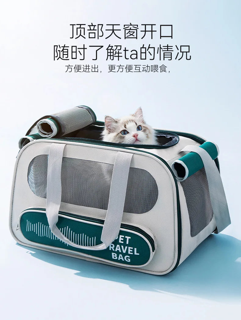 Sac de Transport pour chien, sac à dos latéral souple, transporteur d'animaux de compagnie, sacs de voyage pour chiens, Transport approuvé par la compagnie aérienne pour petits chiens et chats sortants