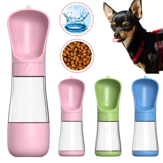 Bouteille d'eau Portable 2 en 1 pour petits et grands chiens, bols à boire pour la marche en plein air, mangeoire pour animal domestique, fournitures pour chiots, Chihuahua