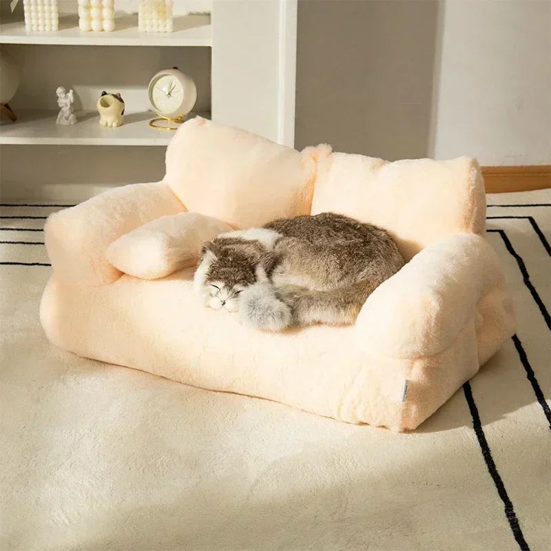 Cat Bed Sofa Super Soft Pet Sleeping Cushion Detachable Non-slip Cat Bed Puppy Kitten Sleeping Supplies Camas Y Muebles 고양이 방석