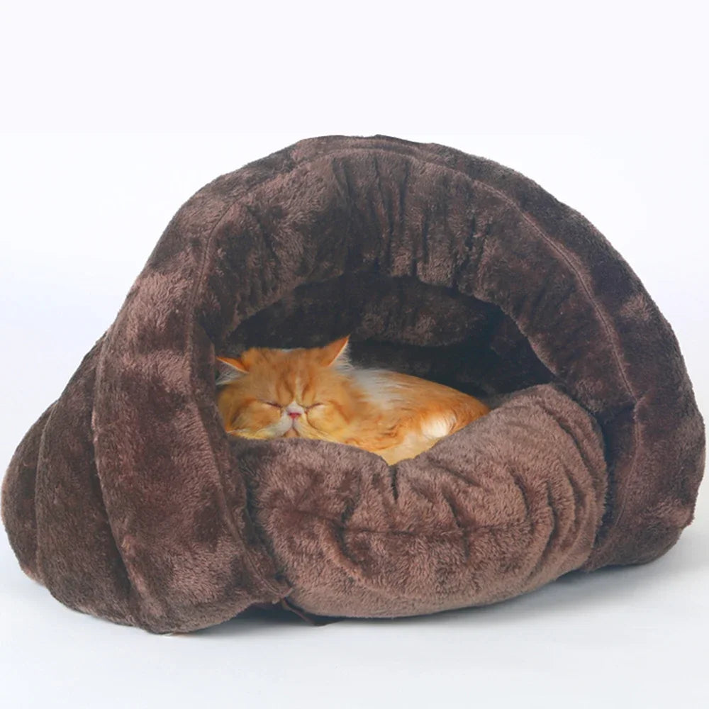 Estera para saco de dormir, cama para mascotas para gatos, perros, nido suave, cama para perrera, almohadilla para casa cueva, tienda de campaña, accesorios para camas cálidas y acogedoras para invierno