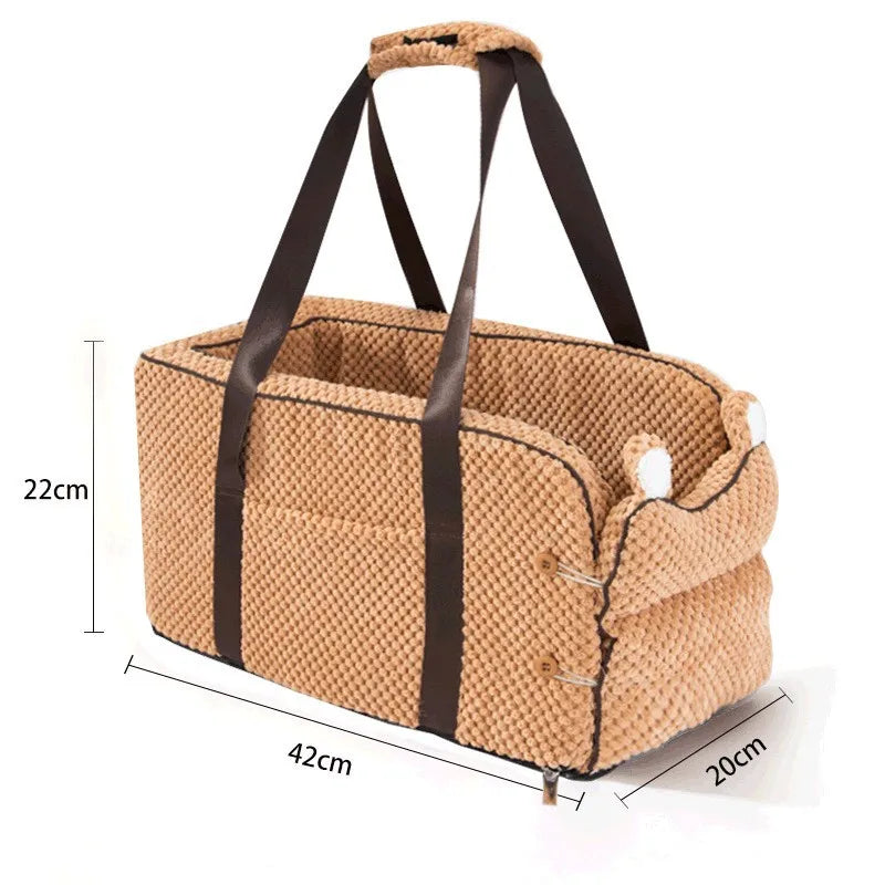 Winter Warm Pet Bag Outdoor Portable Cat Carrier Puppy Handbag Small Dog Backpack Car Seat Cute Pet Items Kitten Dog