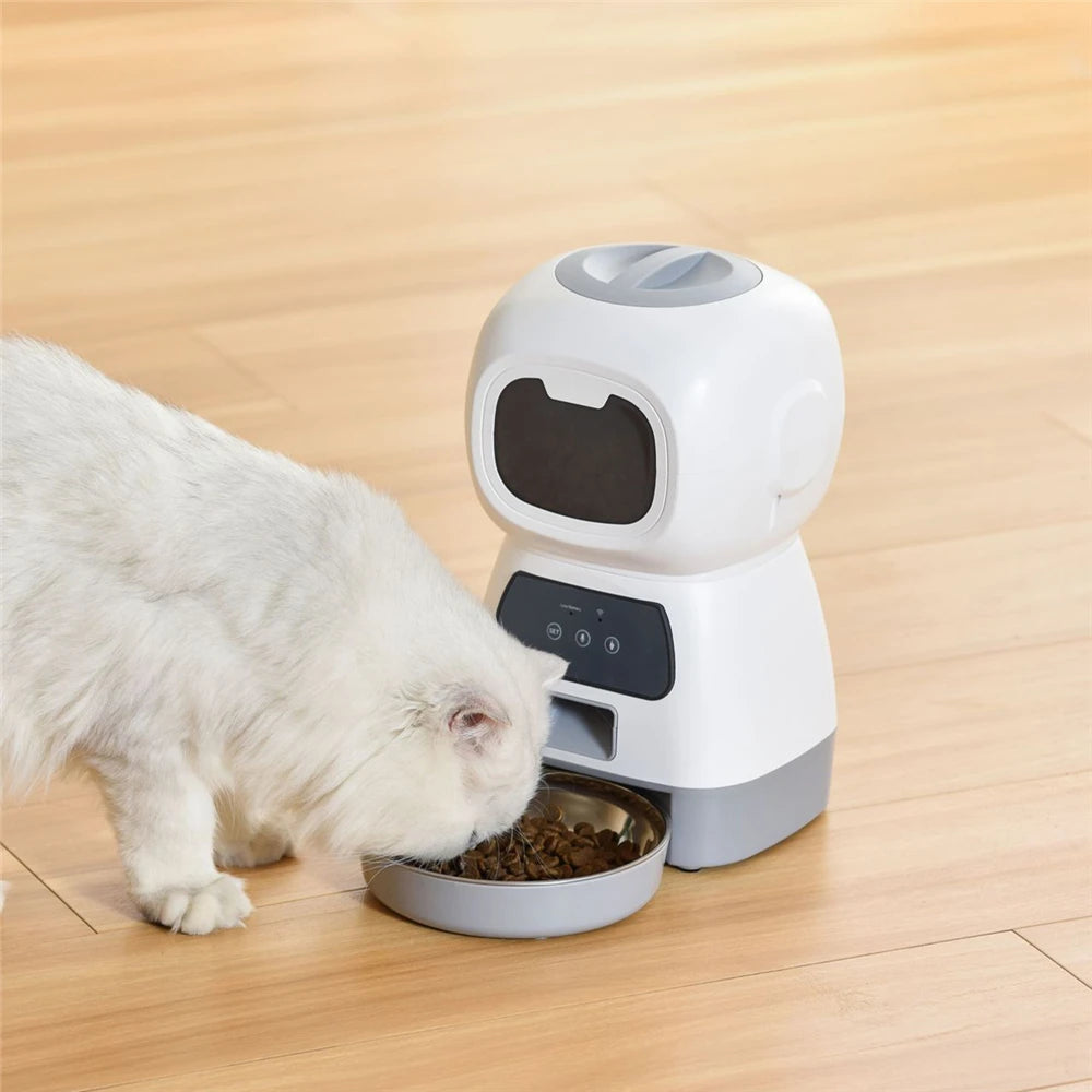 Alimentador automático para mascotas de 3,5l, dispensador de comida inteligente para perros y gatos, cuenco con temporizador, Robot, Alimentación de mascotas, alimentador automático por puntos