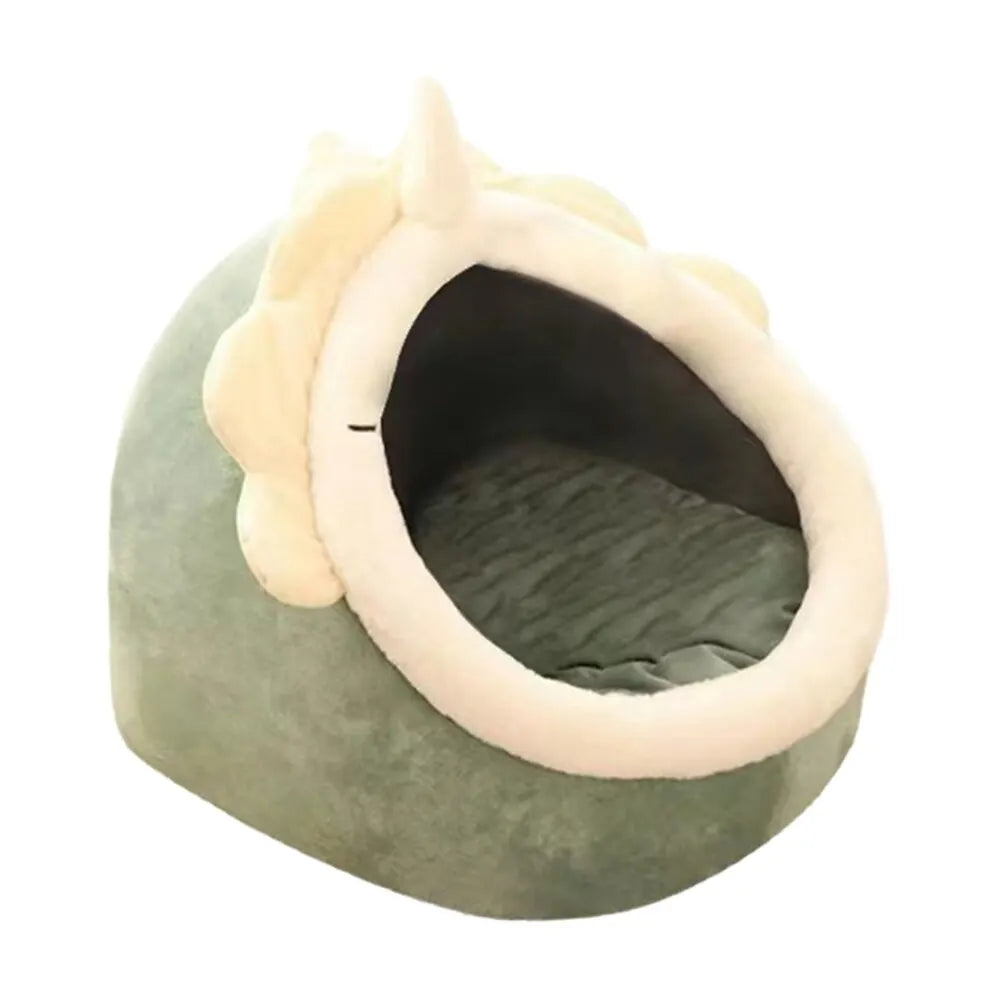 Cat Bed Washable Cave Mat for Small Plush Dogs with Removable Bed for Cat and House Suitable for All Seasons Animal Nests