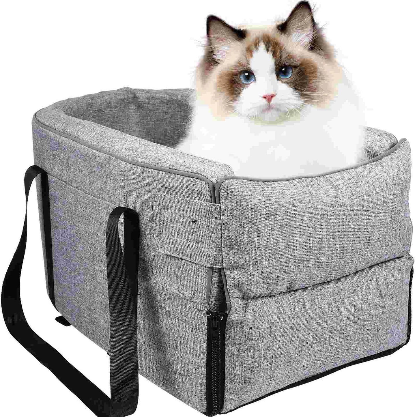 Car Pet Bed Dog Car Seat Pet Dog Car Seat With Handle Cloth Pet Car Booster Seat For Armrest Center Console Travel Stroller