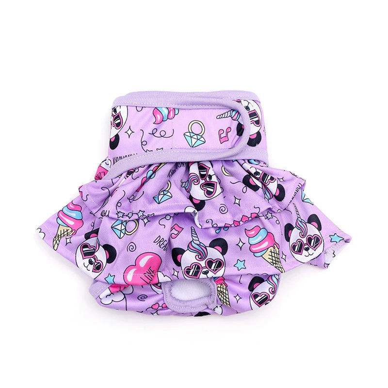 Pantalones menstruales para perros, ropa de estilo a la moda de verano, tela pequeña femenina de primavera para perros de lujo, artículos, suministros para mascotas, accesorios