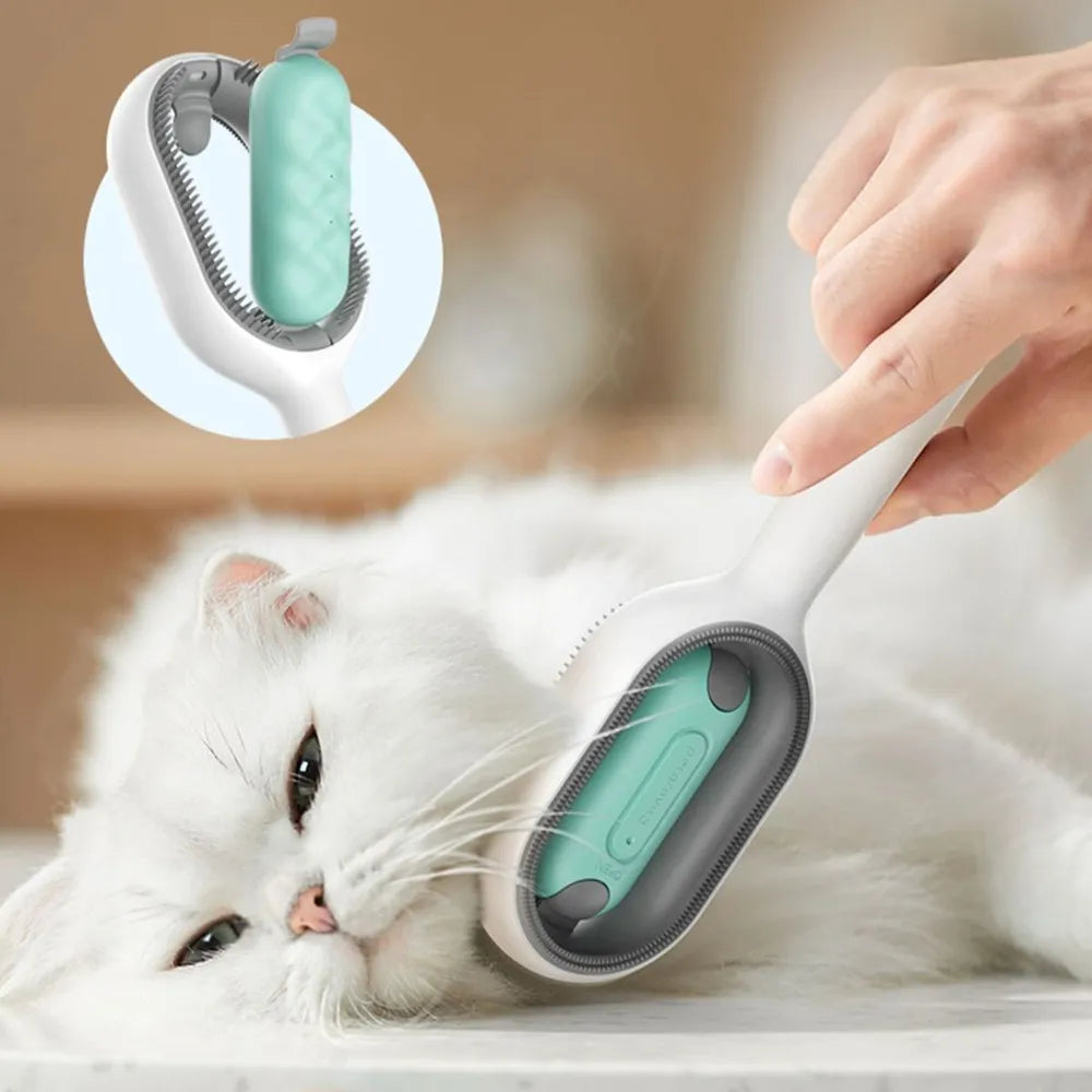 Brosse propre pour chat, peigne d'épilation pour chien et chat avec lingettes, brosse collante, accessoires pour chat, produits pour animaux de compagnie, fournitures de toilettage