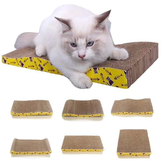 Juguetes para gatos, rascador para Gato, almohadilla de cartón corrugado, pulido de uñas, muebles de protección interactivos, juguete rascador para gatos