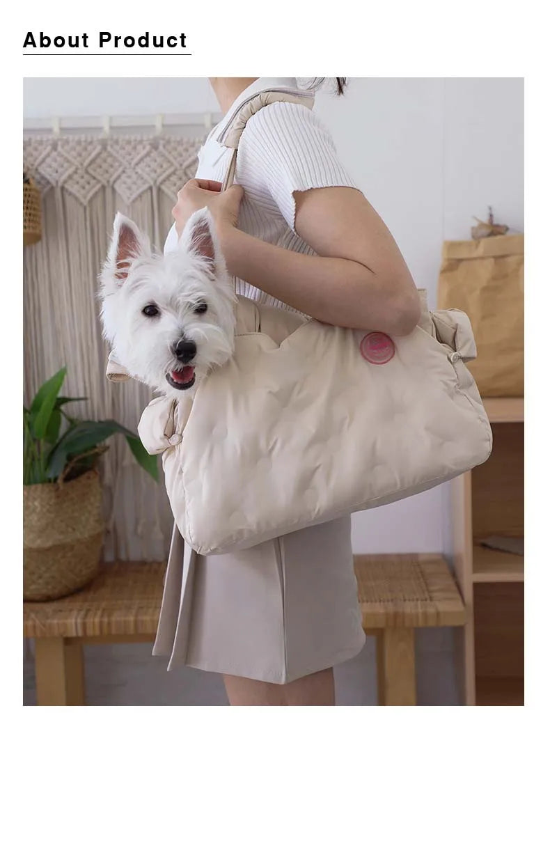 Winter Pet Bag Cat Carrier Travel Portable Warm Puppy Shoulder Bags Dog Kitten Pet Items Down Backpack For Small Dog