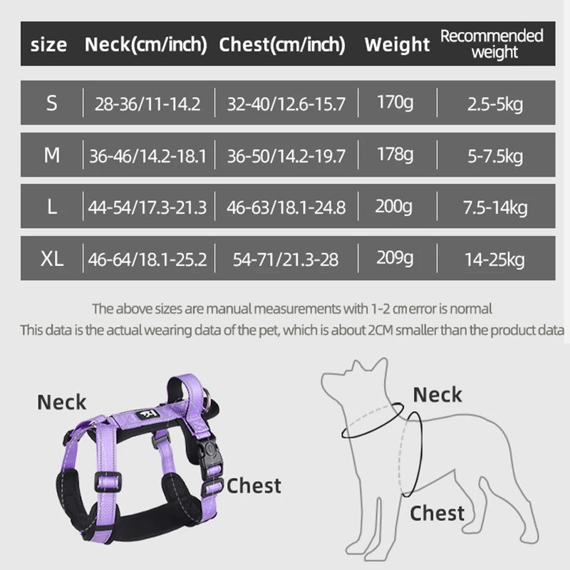 Harnais Anti-fuite pour chien avec poignée, gilet réfléchissant en Nylon pour chiens de petite et moyenne taille, bouledogue français, fournitures pour animaux de compagnie