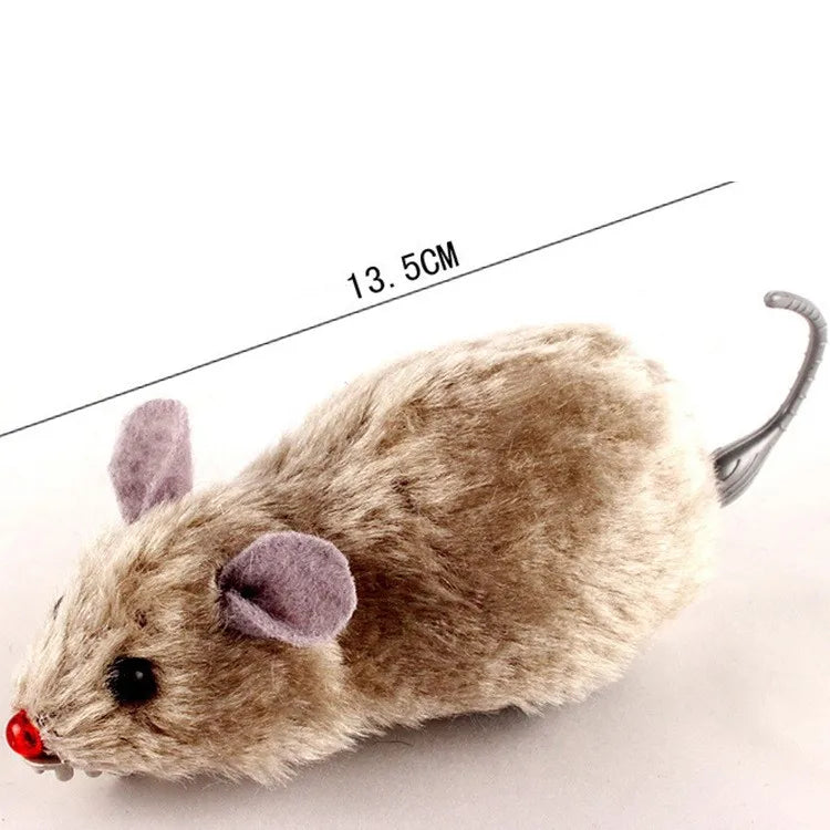 Souris en peluche réaliste et amusante, jouet Rat en cours d'exécution, pour chats, chiens, queue, animaux de compagnie, enfants, couleur aléatoire, 1 pièce