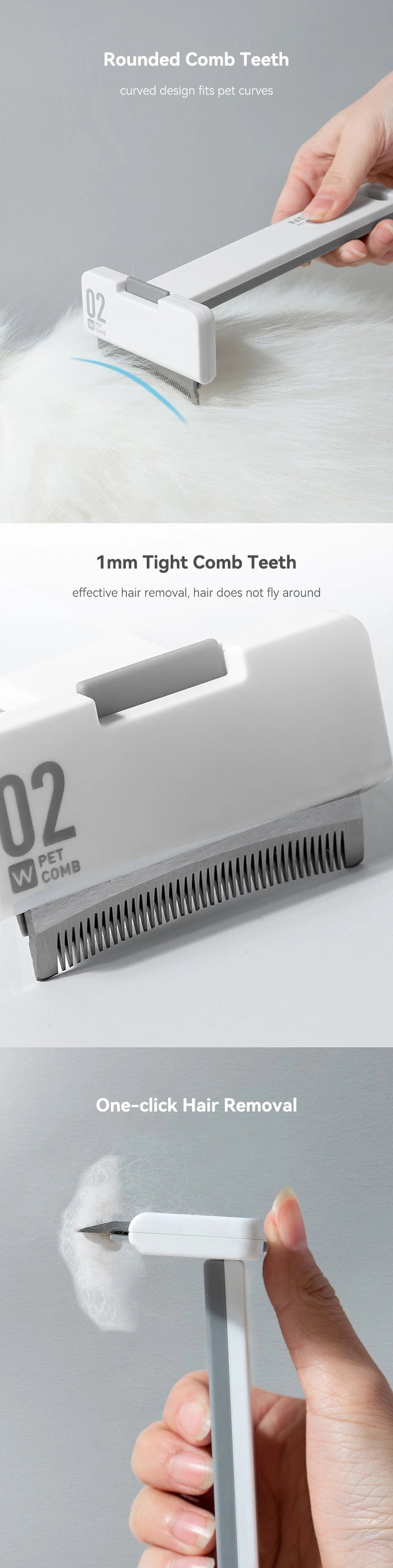 Cat Combs Hair Removes Grooming Tool Dogs Stainless Steel Hair Deshedding Brush Long Hair Pet Self Cleaning Accessories