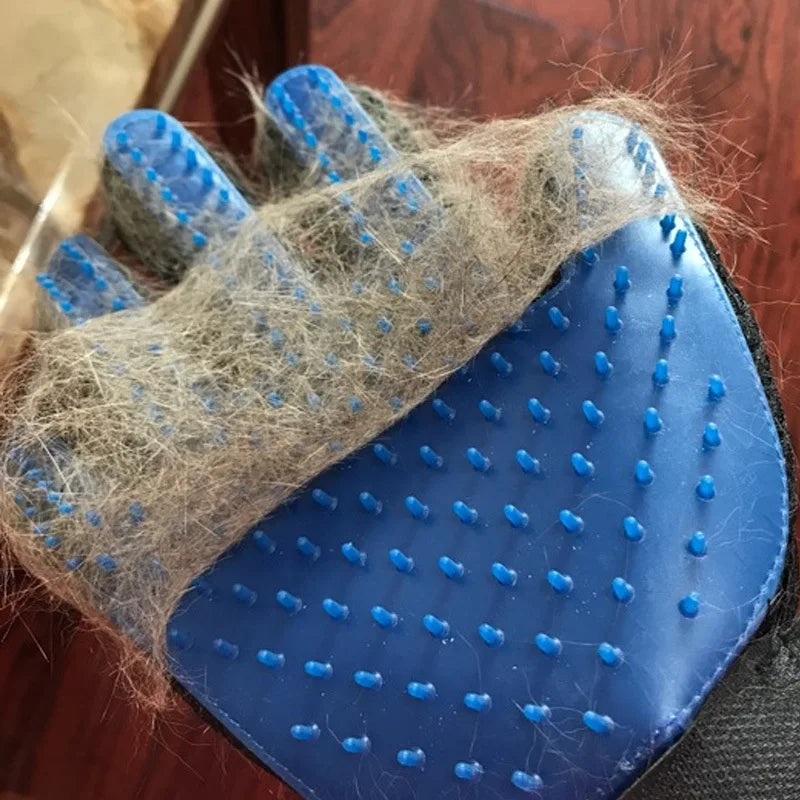 Guantes para quitar el pelo de gato, limpieza de belleza para mascotas, aseo, masaje efectivo, peines para perros, cepillo flotante, 6 colores, 1 ud.