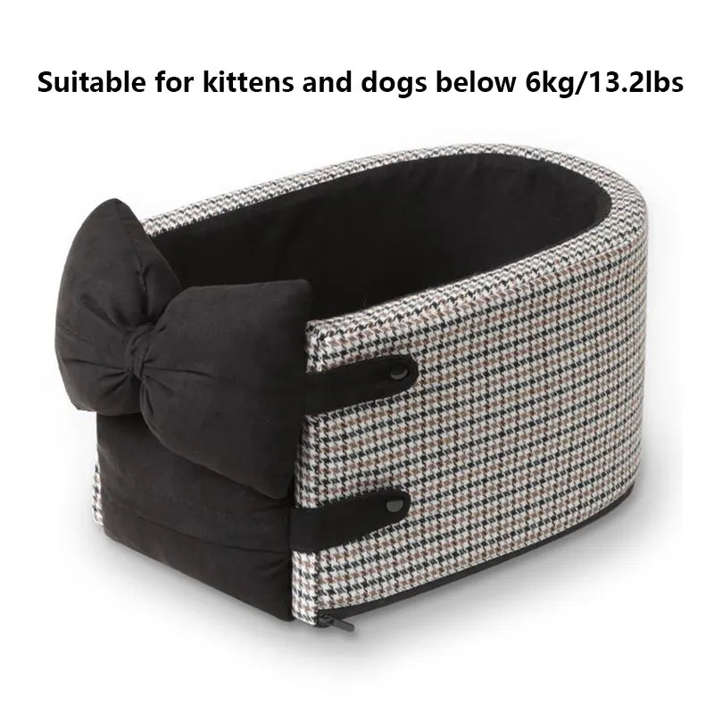 Accoudoir de voiture pour chat, nid de lit pour animal de compagnie, siège de voiture pour chien, contrôle central, transport, protection de transport pour petit chien, chiot, housse de siège de voiture