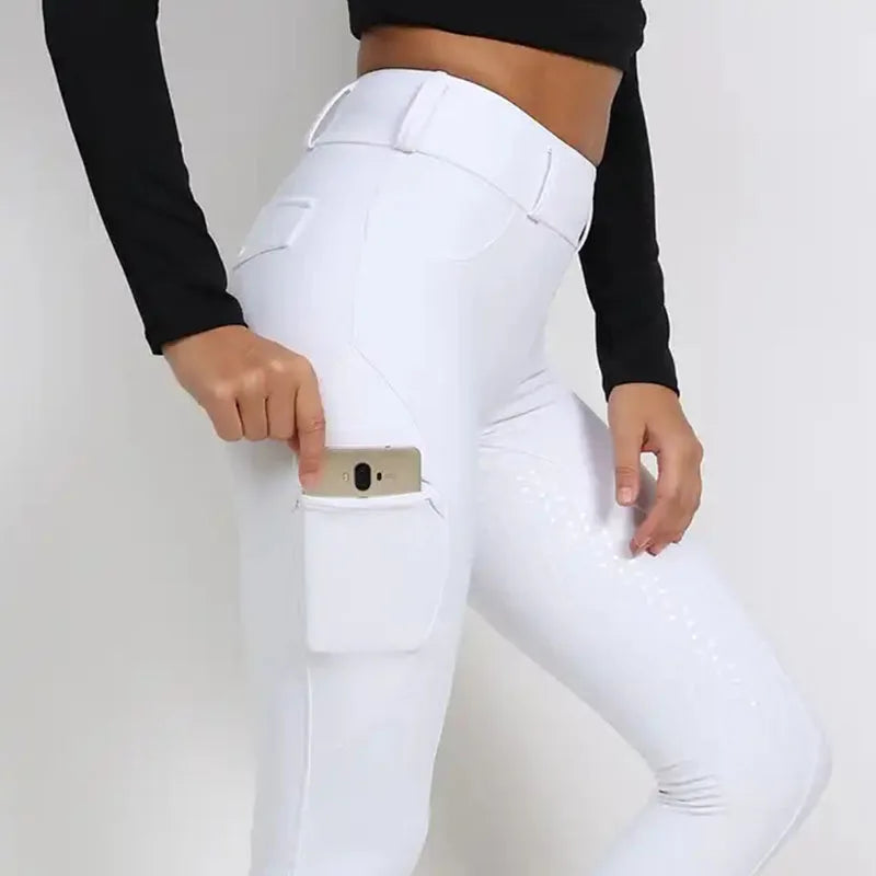 Ensemble de vêtements d'équitation pour femmes, siège complet, culotte d'équitation en Silicone, costumes de Sport, Leggings d'équitation, dessus de chemise assortis