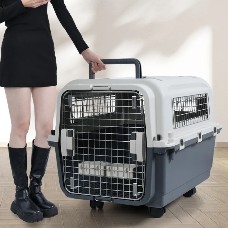 Accesorios, transportadores de plástico para perros, cachorros pequeños, viajes al aire libre, transportadores para perros, transporte, perrera, Sac Chien, suministros para mascotas