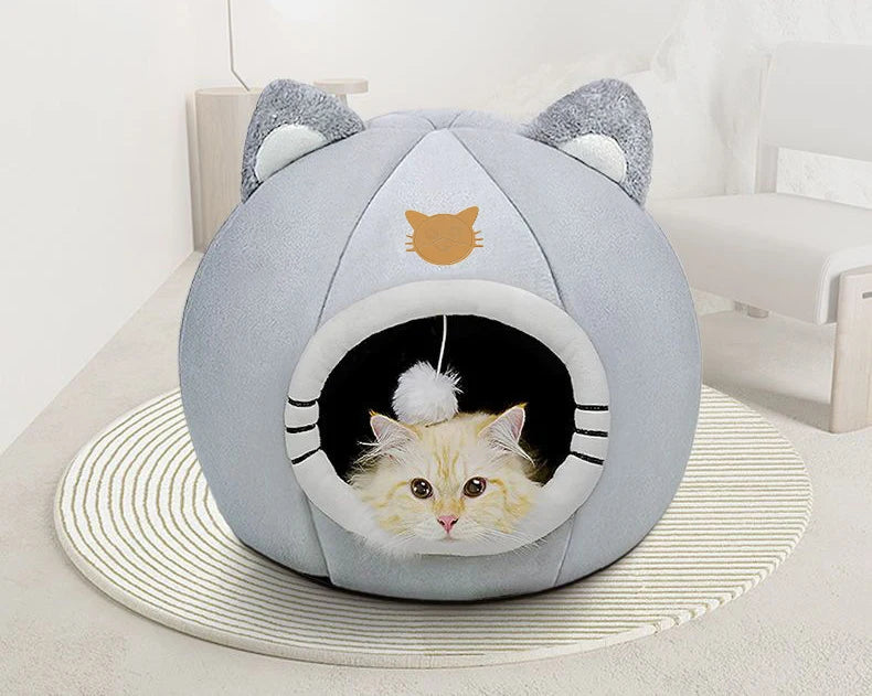 Puppy House Dogs Kennel Baby Nest Cat Hiding Litter Anti-Slip Winter Warmth All Seasons Supplies Sleeping Pet Beds