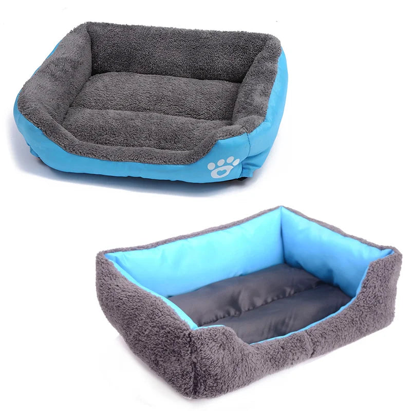 Cama grande para Gato, perrera cuadrada de felpa, estera lavable para gatos, colchón impermeable, cojín para mascotas, suministros para mascotas perros medianos y grandes