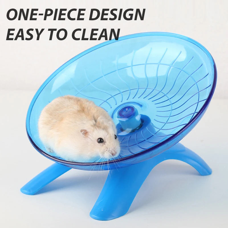 1 PCS Random Color Pet Hamster Flying Saucer Exercise Squirrel Wheel Hamster Mouse Running Disc Rat Toy Small Animal Accessories