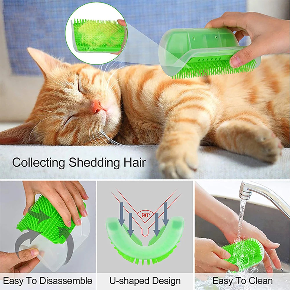 Masseur à gratter pour chats, brosse pour animaux de compagnie, peigne pour enlever les poils, Table de toilettage, soins pour chiens et chatons, accessoires Royal Canin