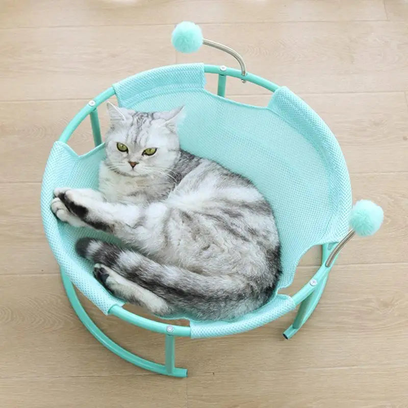 Cama de Gato para mascotas, hamaca extraíble y lavable, cama de princesa para gatos, cuna reclinable, suministros para gatos, superventas