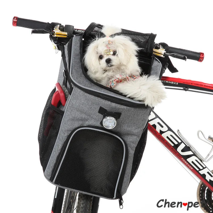 Bolsa transpirable para transportar excrementos de perros y mascotas, funda para asiento de bicicleta, mochila de viaje para mascotas, perros pequeños, medianos y gatos