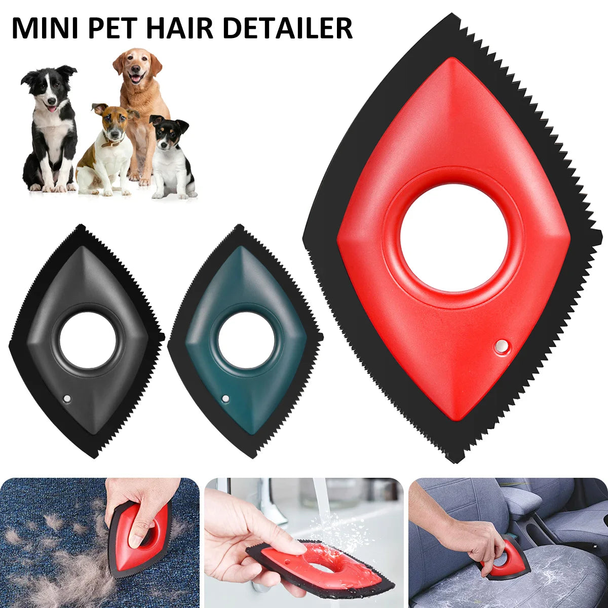 Removedor de pelo para mascotas, cepillo de pelo de animales para sofá, detallado de coches, eliminación de pelusas de perros, cepillo de silicona para quitar pelos de perros y gatos, accesorios