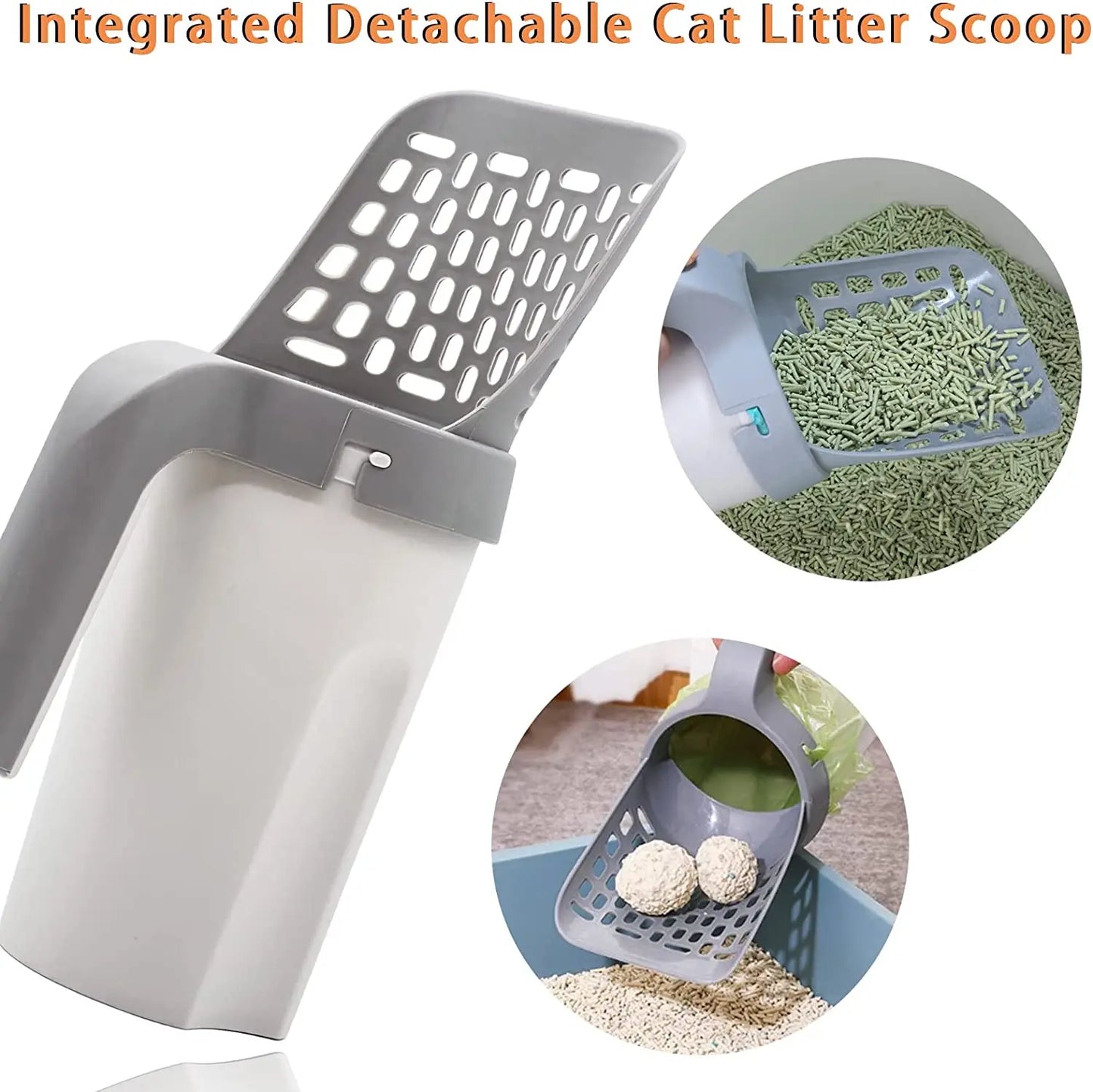 Pelle à litière pour chat avec sac de recharge, filtre pour animaux de compagnie, toilettes propres, ramasseur de déchets, fournitures pour chat, bac à litière autonettoyant