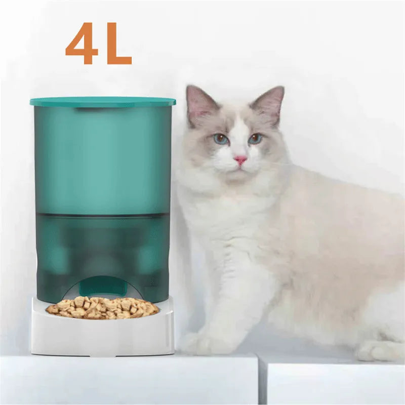 Bol automatique pour animal de compagnie APP contrôle synchronisation 4L bols électroniques pour animaux de compagnie chien distributeur de nourriture bouton alimentation chats mangeoire pour animal domestique Wifi