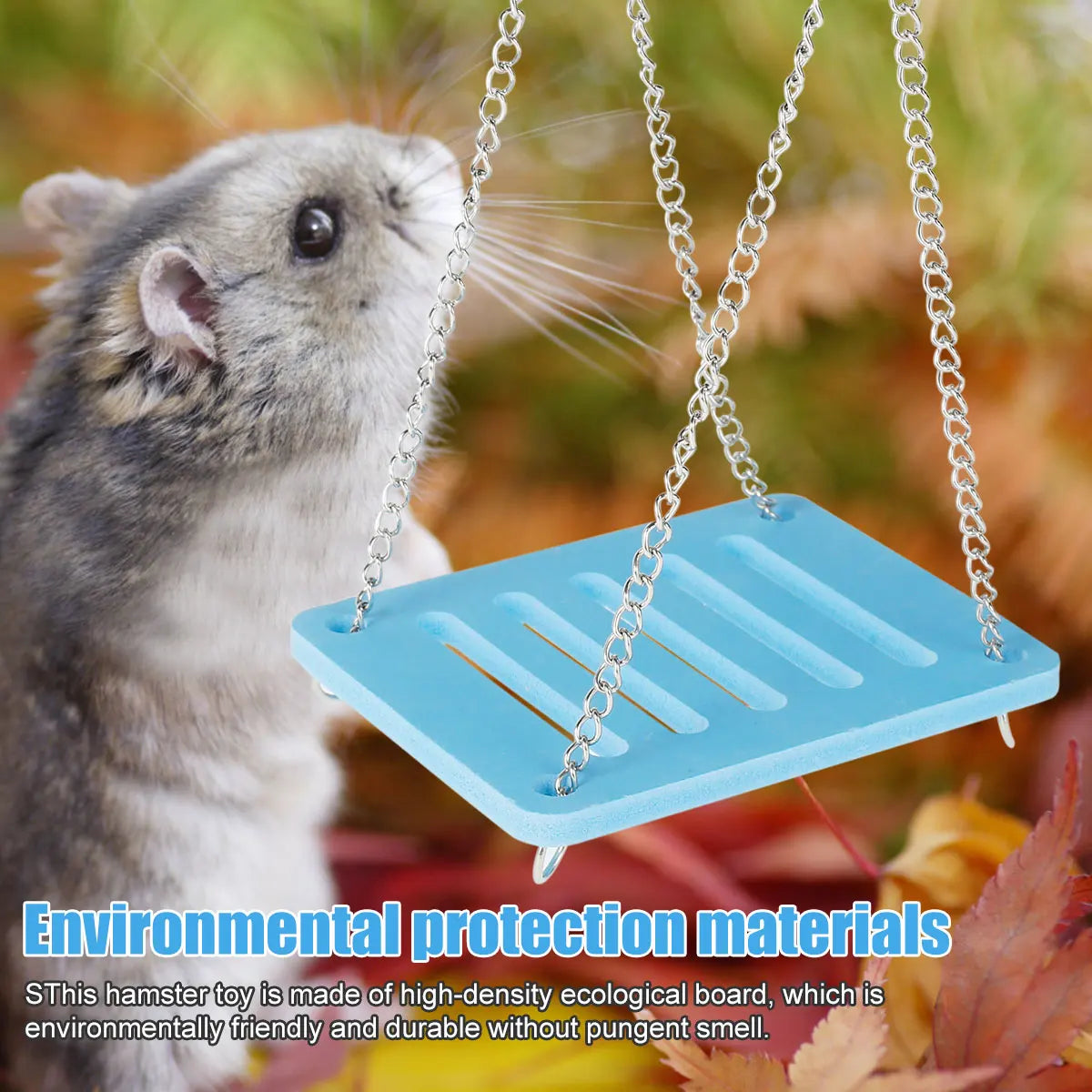 Hamster Toys Eco-Board Bridge Seesaw Swing Toys Small Animal Activity Climb Toy DIY Hamster Cage Accessories for Home Pet Shop