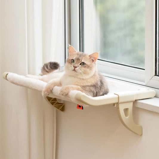 Mewoofun Cat Hammock Hanging Cat Bed Window Pet Bed for Cats Beds Sunny Window Seat Mount Bearing 30kg Pet Accessories