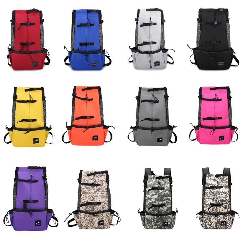 Breathable Dog Carrier Bag Portable Pet Outdoor Travel Backpack Reflective Carrier Bags for Cats French Bulldog Dog