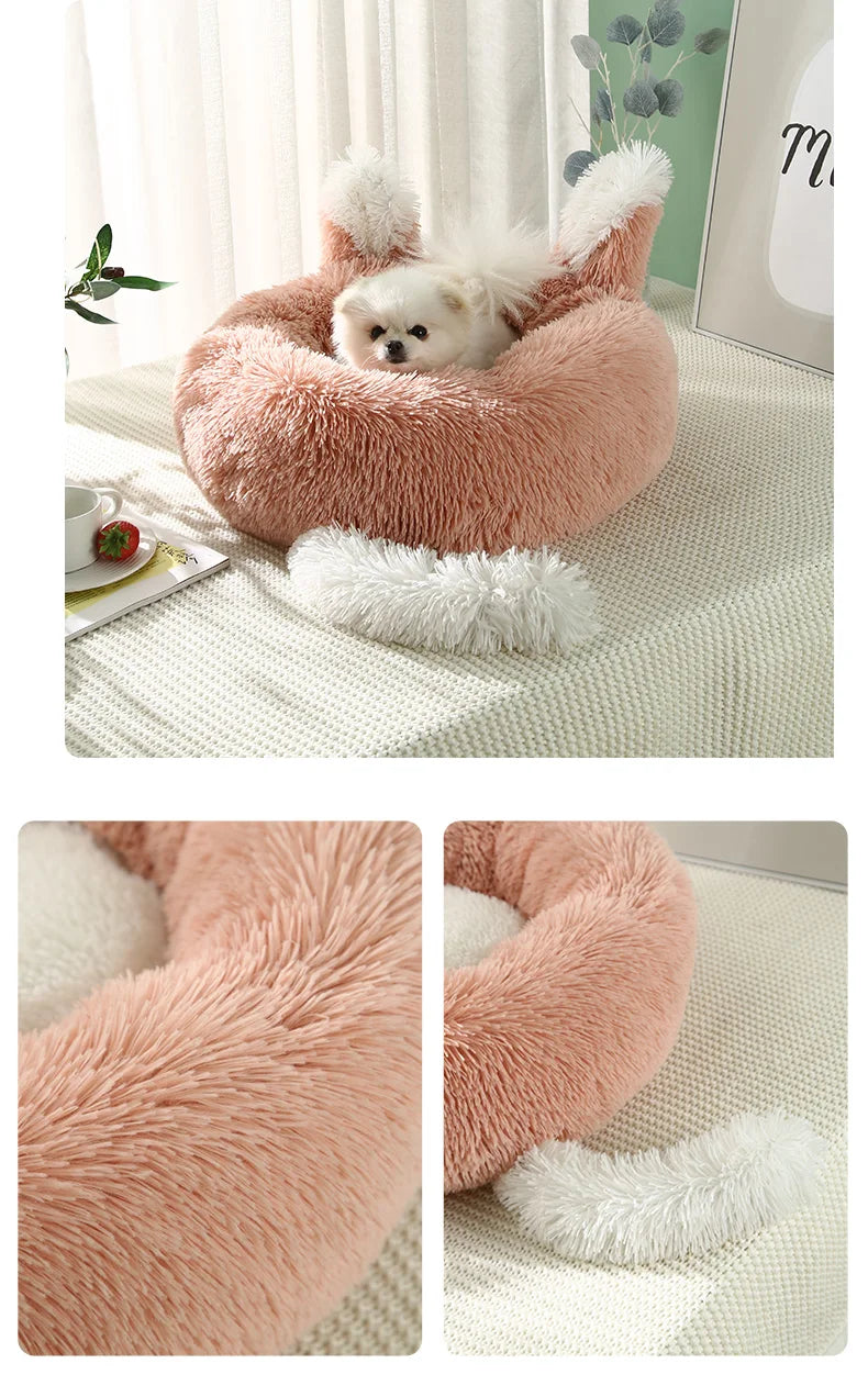 Super Soft Dog Bed Plush Cat Mat Dog Beds For Large Dogs Bed Labradors House Round Cushion Pet Product