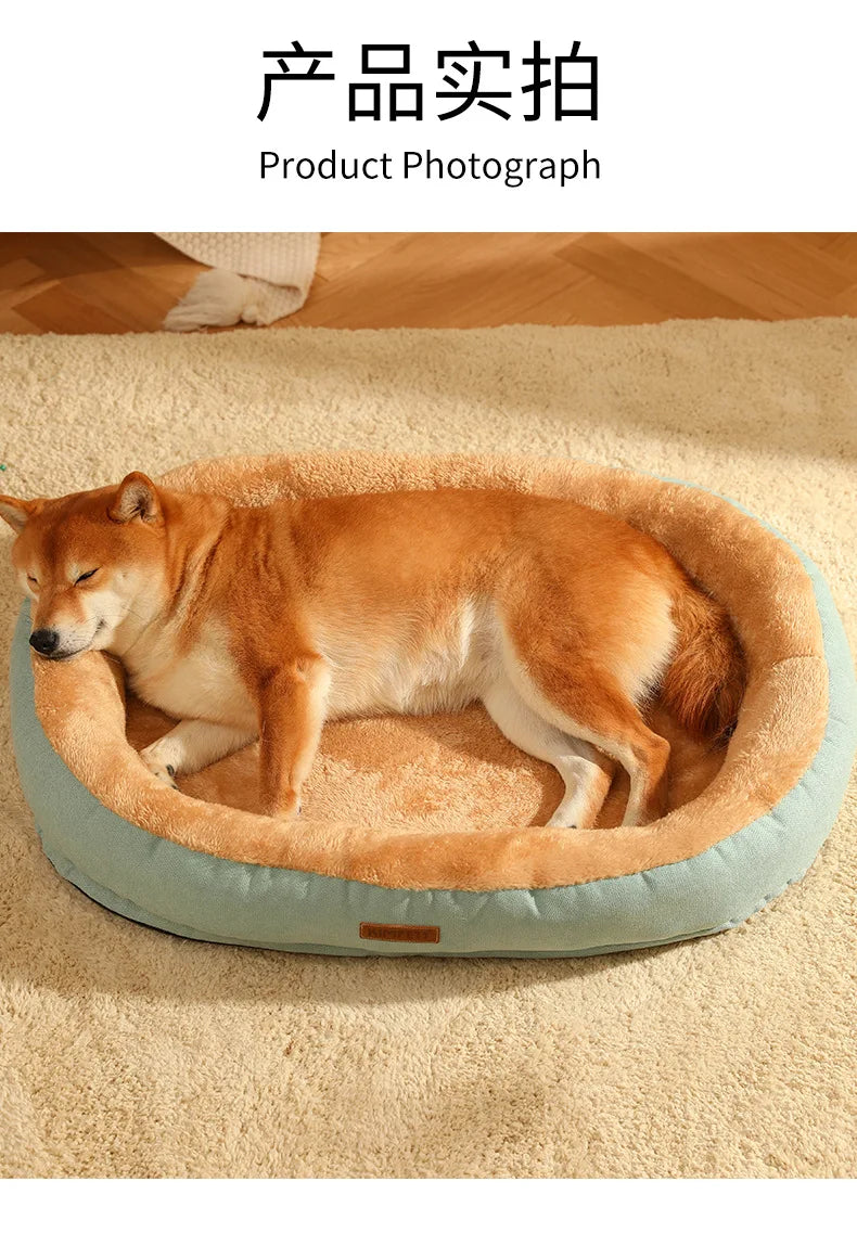 Hiver chaud chien lit chenil chat maison dormir citrouille chiot coussin tapis chat maison pour chats Cama Gato