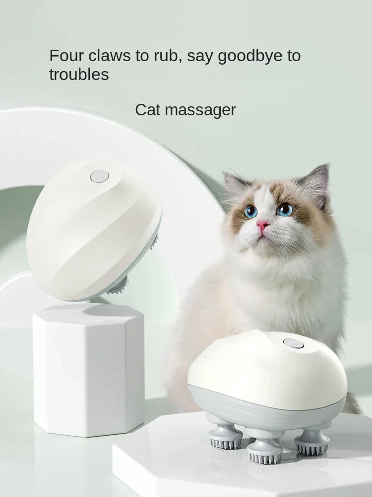 Utiliser Massage Chat Électrique Chat Fournitures Massage Tête Chat Tête Masseur Pour Animaux De Compagnie Électrique Chatouillement Jouet Pour Animaux De Compagnie Chat Jouet Chaton Charge