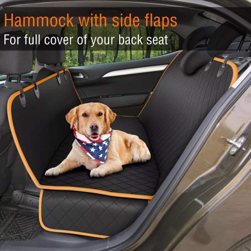 Dog Car Seat Cover 100% Pet Dog Carriers Travel Mat Hammock For Small Medium Large Dogs Car Rear Back Seat Safety Pad Accessories