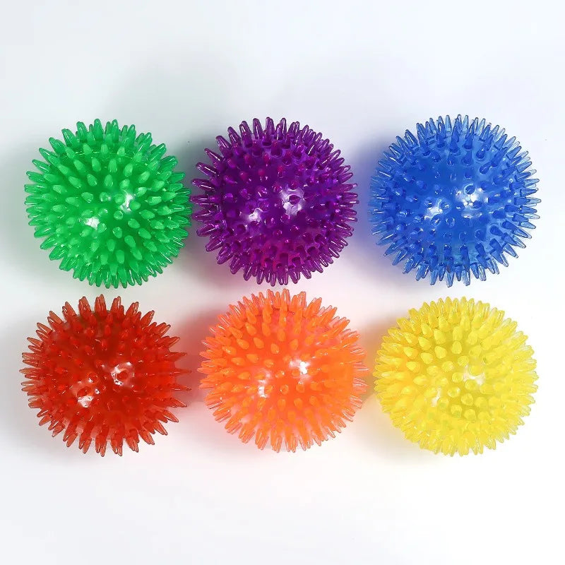 Pet Dog Toy Ball Squeaky Sound Ball Teeth Cleaning Toys Three Models For Small, Medium And Large Dogs Six Pack Dog Accessories