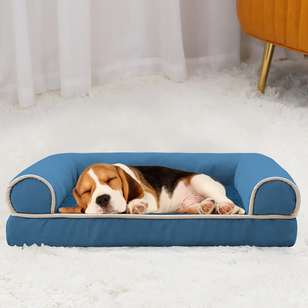 Nueva cama para perros, sofá para perros, sueño profundo, casa para perros pequeños, medianos y grandes, estera cuadrada gruesa y cálida para perros, perrera, producto para mascotas