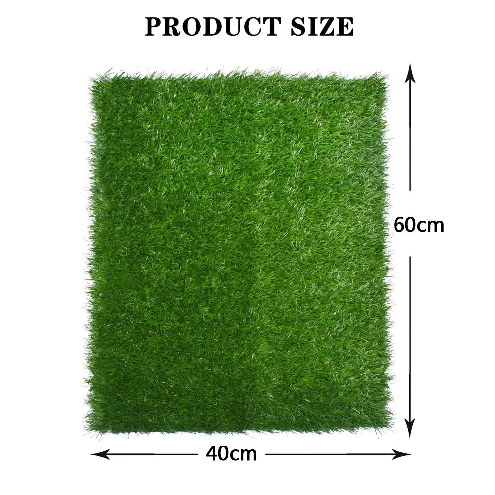 Pelouse artificielle simulée jardin cour antidérapant vert faux gazon tapis de remplacement tapis d'intérieur tapis de gazon pour animaux de compagnie décor à la maison