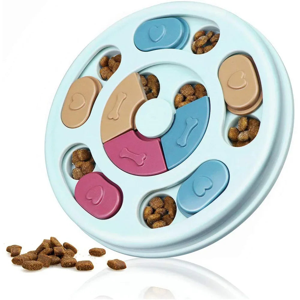 Jouets Puzzle pour chiens, gamelle pour ingestion lente, interactif, augmentation du qi, distributeur de nourriture, antidérapant, bol à manger lentement, jeux de nourriture pour chiens et chats