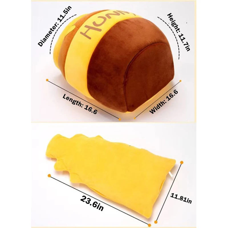 Cat Bed House Pet Accessories Four Seasons Plush Mat Cats Cushion Basket Honey Jar Shape Pets Product for Small Cat