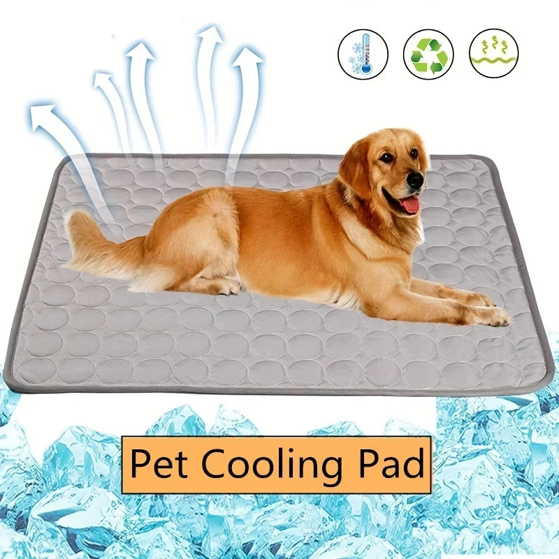 Estera refrescante para perros, manta de verano para perros, manta para gatos, sofá, cama de perro transpirable, lavable de verano para perros pequeños, medianos y grandes