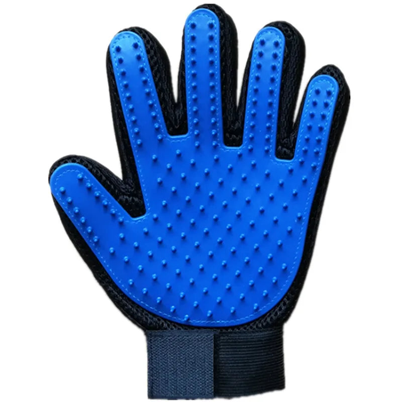 Guantes para quitar el pelo de gato, limpieza de belleza para mascotas, aseo, masaje efectivo, peines para perros, cepillo flotante, 6 colores, 1 ud.