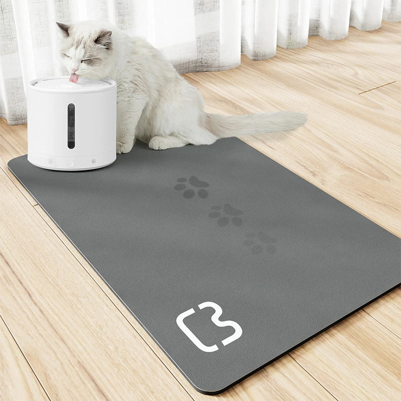 Nueva estera impermeable para mascotas, para perros y gatos, Color sólido, almohadilla de comida para mascotas de secado rápido, cuenco para mascotas, estera para beber, mantel individual para alimentación de perros, fácil lavado