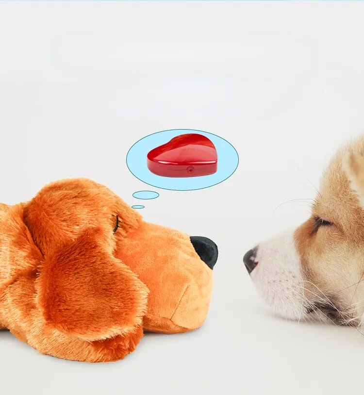 Juguete para mascotas, latido del corazón, cachorro, entrenamiento conductual, perro de peluche, mascota cómoda, acurrucarse, alivio de la ansiedad, ayuda para dormir, muñeca duradera